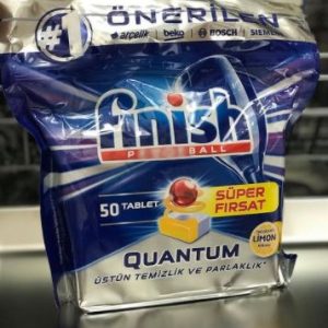 قرص ماشین ظرفشویی فینیش کوانتوم ليمويي Finish Quantum بسته ٥٠ عددي