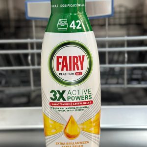 ژل ماشین ظرفشویی فیری پلاتینیوم لیمویی مدل Active power 3x