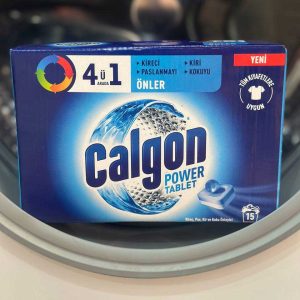 قرص جرمگير ماشين لباسشويي چهار در يك كالگون calgon 4*1