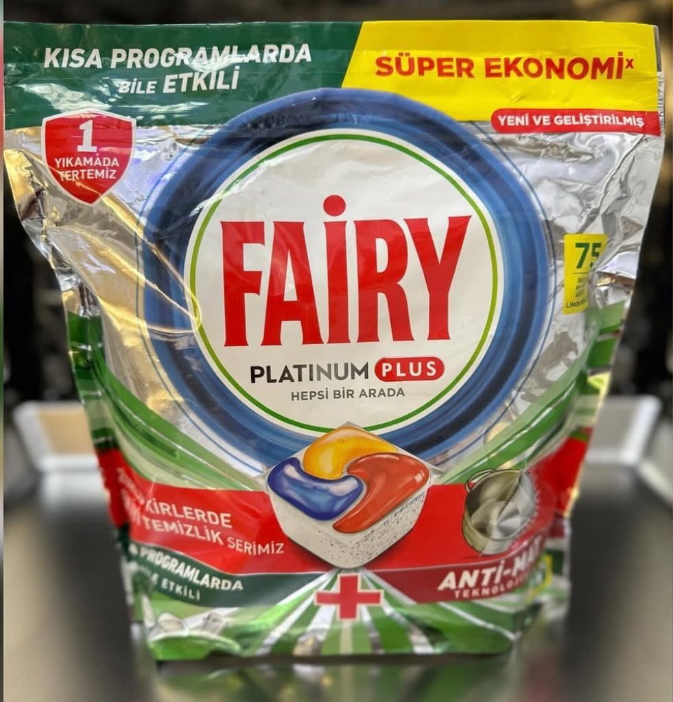 قرص فیری پلاتینیوم پلاس (Fairy Platinum Plus) بسته ۷۵ تایی ترک