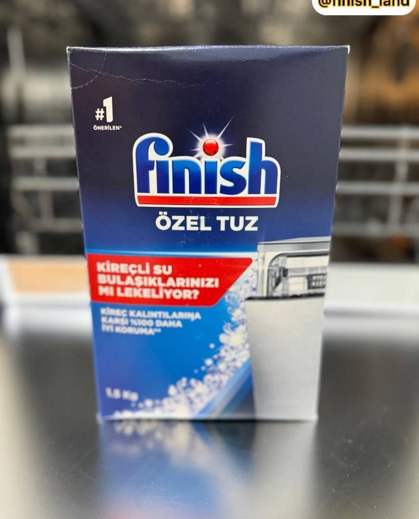 نمك ماشین ظرفشویی فينيش ترك محصول تركيه ۱/۵۰۰ گرم