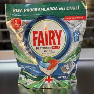 قرص ظرفشویی فیری پلاتینیوم پلاس اولترا (Fairy Platinum Plus) بسته ۳۲ تایی