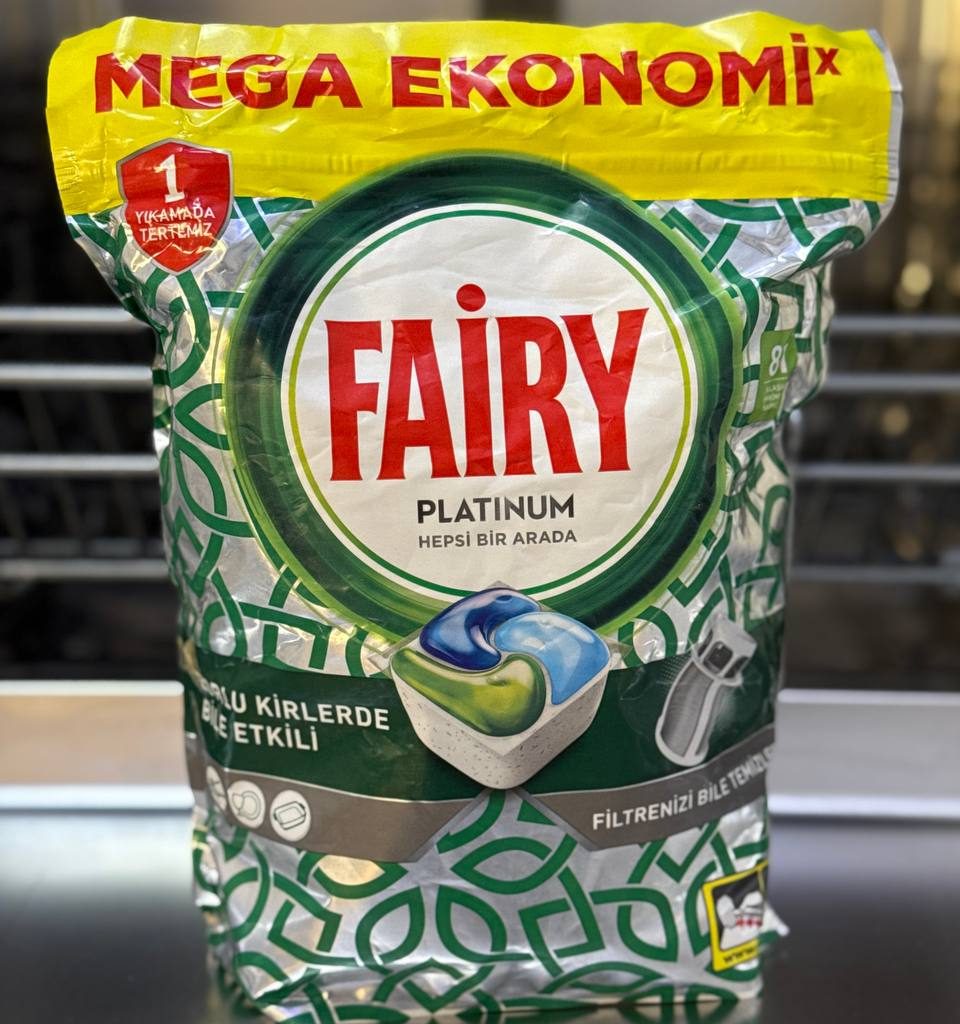 قرص ماشین ظرفشویی فیری پلاتینیوم بسته ۸۱ تایی اروپایی