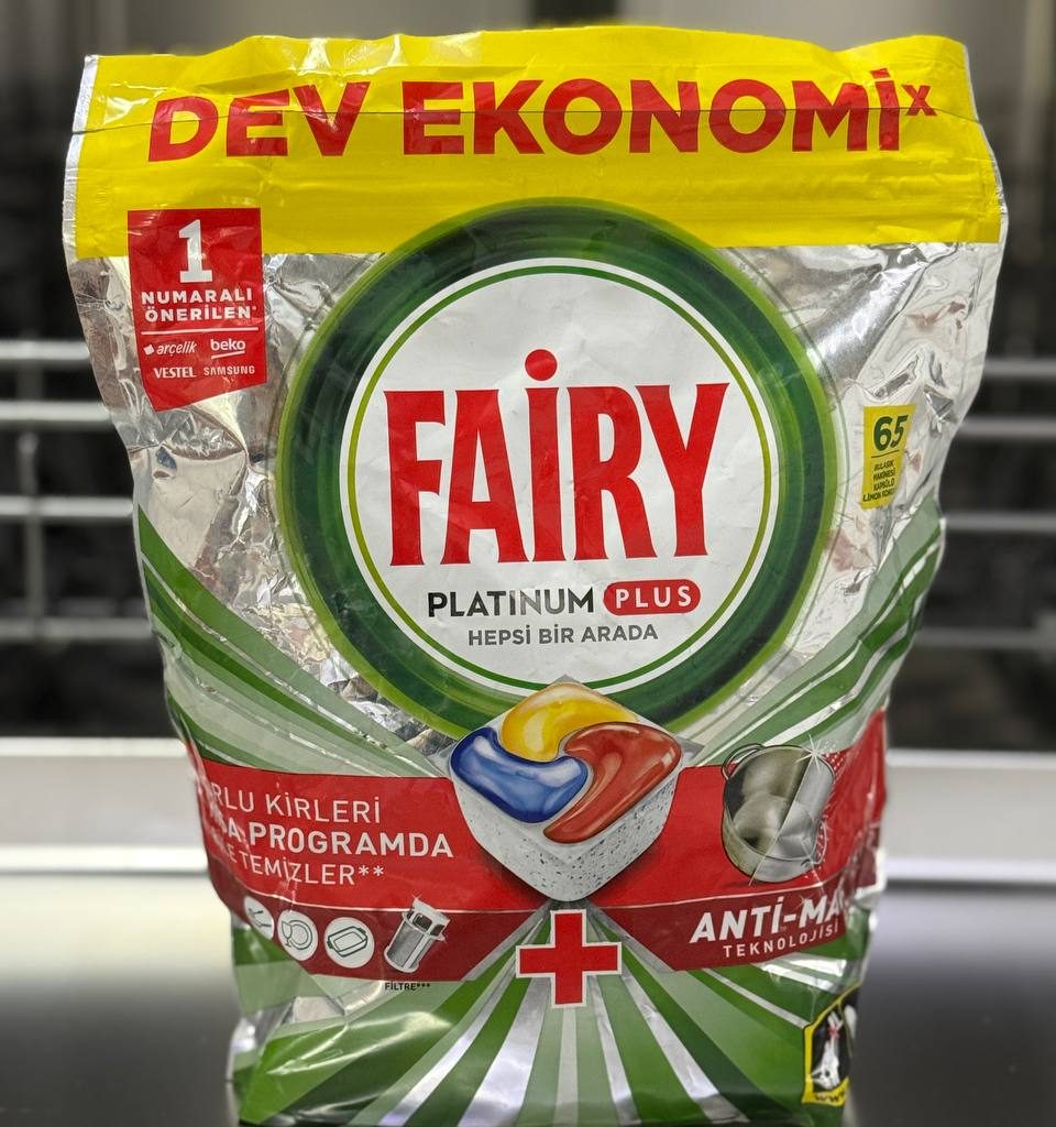 قرص فیری پلاتینیوم پلاس (Fairy Platinum Plus) بسته ۶۵ تایی ترک